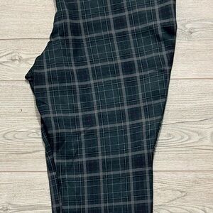 Torrid Plaid Ankle Pants - Blue and green